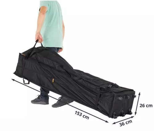 TP 3x4,5m összecsukható 800N alumínium pavilon, 4 db oldalfallal - kék