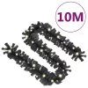  fekete karácsonyi füzér LED-es izzókkal 10 m
