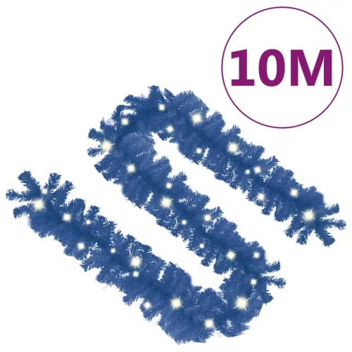 kék karácsonyi füzér LED-es izzókkal 10 m