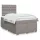  tópszínű szövet rugós ágy matraccal 120 x 190 cm