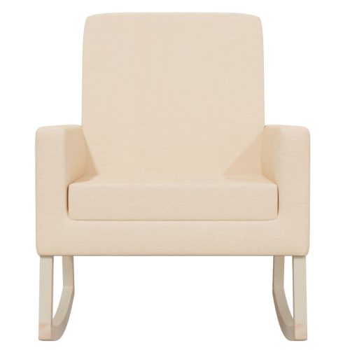  krémszínű szövet hintaszék