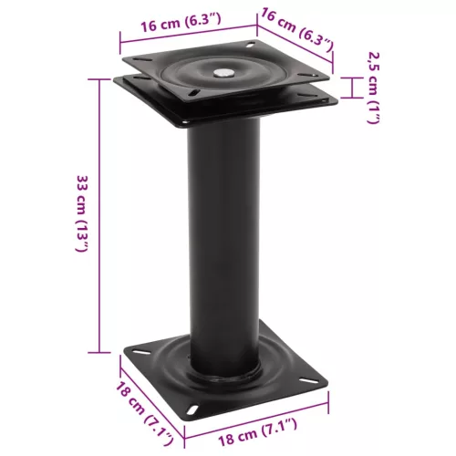  2 db csónakülés-talapzat 360°-ban elforgatható üléssel