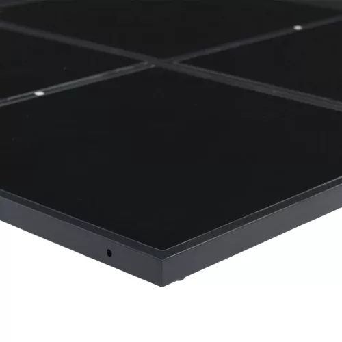  13 részes fekete polyrattan kerti ülőgarnitúra párnákkal