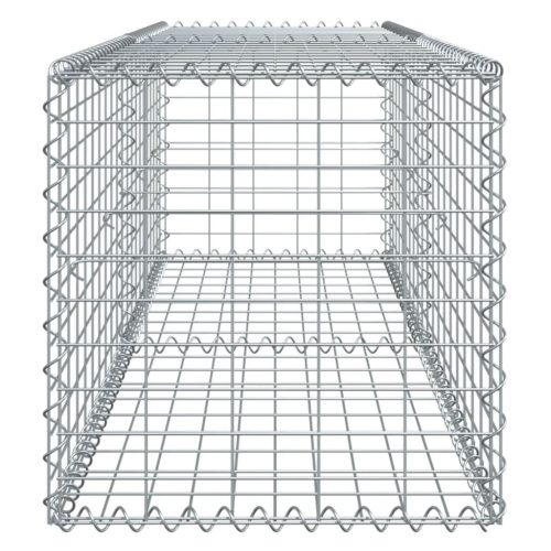  horganyzott vas gabion kosár fedéllel 200 x 50 x 50 cm