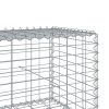  horganyzott vas gabion kosár fedéllel 200 x 50 x 50 cm