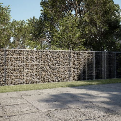  horganyzott vas gabion kosár fedéllel 600 x 50 x 100 cm