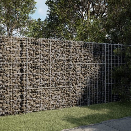  horganyzott vas gabion kosár fedéllel 200 x 50 x 150 cm