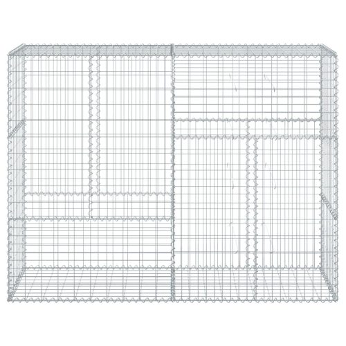  horganyzott vas gabion kosár fedéllel 200 x 50 x 150 cm