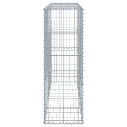  horganyzott vas gabion kosár fedéllel 200 x 50 x 150 cm