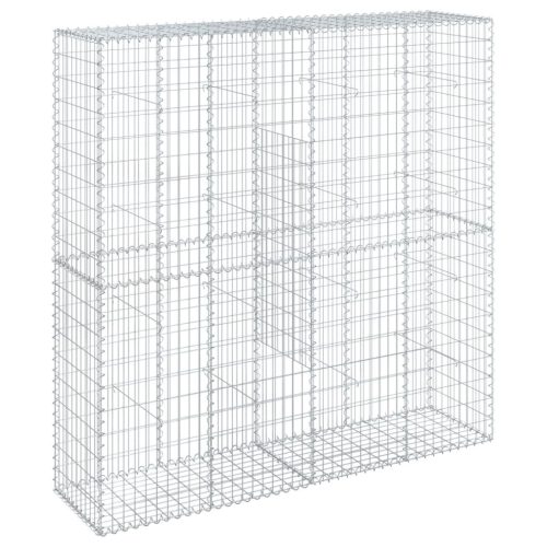  horganyzott vas gabion kosár fedéllel 200 x 50 x 200 cm