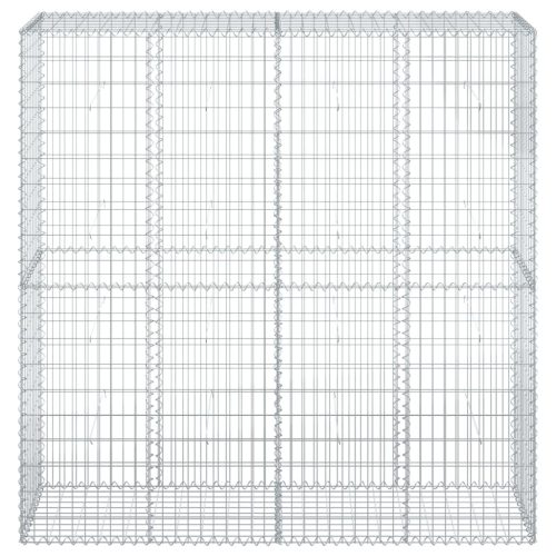  horganyzott vas gabion kosár fedéllel 200 x 50 x 200 cm