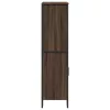  barna tölgy színű szerelt fa magasszekrény 79,5x35,5x137,5 cm