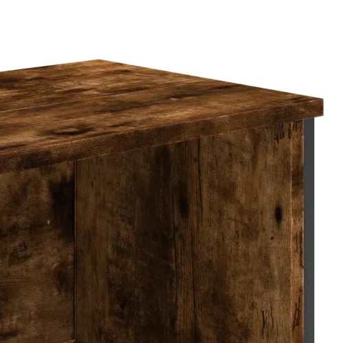  füstös tölgy színű szerelt fa könyvszekrény 80 x 31 x 169 cm