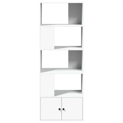  fehér szerelt fa könyvespolc 70 x 36 x 189 cm