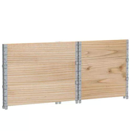  3 db tömör fenyőfa raklapmagasító 80 x 60 cm