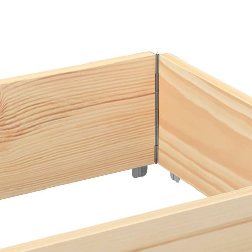  3 db tömör fenyőfa raklapmagasító 150 x 50 cm