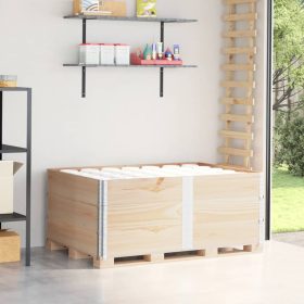  3 db tömör fenyőfa raklapmagasító 150 x 100 cm