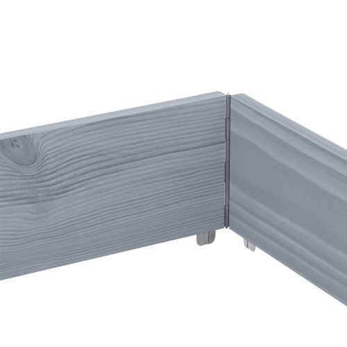  3 db szürke tömör fenyőfa raklapmagasító 150 x 100 cm