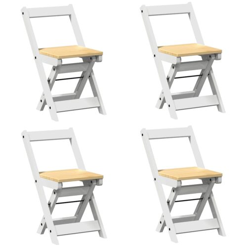  Corona 5 részes összecsukható fehér fenyő étkezőgarnitúra