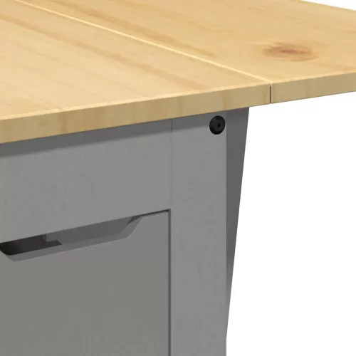  Corona 5 részes összecsukható szürke fenyő étkezőgarnitúra