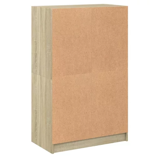  sonoma tölgy színű magasszekrény ajtókkal 68 x 37 x 109 cm