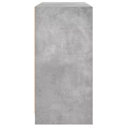  betonszürke szerelt fa tálalószekrény 102x37x75,5 cm
