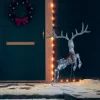  hideg fehér repülő rénszarvas karácsonyi dekoráció 120 LED-del