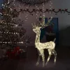  meleg fehér akril karácsonyi rénszarvas dísz 140 LED-del 120 cm
