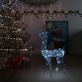    hideg fehér rénszarvasos karácsonyi dísz 140 LED-del 120 cm