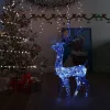  kék akril rénszarvasos karácsonyi dekoráció 140 LED-del 120 cm