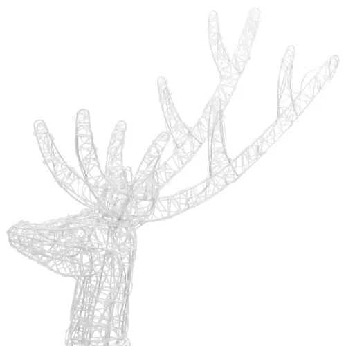  színes XXL akril karácsonyi rénszarvas 250 LED-del 180 cm