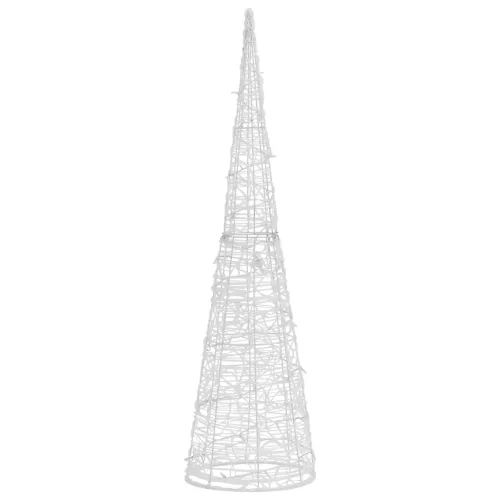  dekoratív kék fényű LED-es akril fénykúp 120 cm
