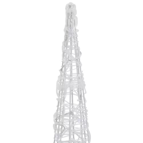  dekoratív kék fényű LED-es akril fénykúp 120 cm