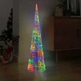  dekoratív színes fényű LED-es akril fénykúp 120 cm