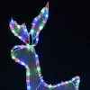  karácsonyi rénszarvasos-szános hálós díszvilágítás 432 LED-del