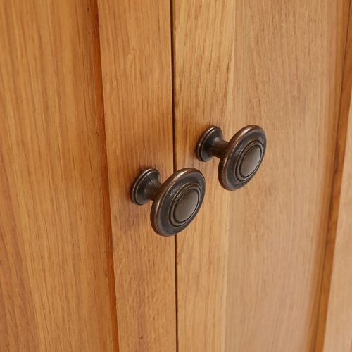  tömör tölgyfa tárolószekrény 50 x 22 x 110 cm