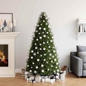  100 darabos fehér karácsonyi gömbkészlet