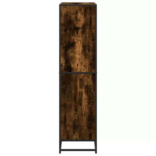  füstös tölgy színű szerelt fa könyvszekrény 80,5 x 35 x 139 cm