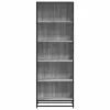  szürke sonoma színű szerelt fa könyvespolc 60 x 35 x 170,5 cm
