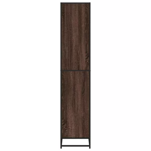  barna tölgy színű szerelt fa könyvszekrény 60 x 35 x 170,5 cm