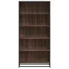  barna tölgy színű szerelt fa könyvespolc 80,5 x 35 x 170,5 cm