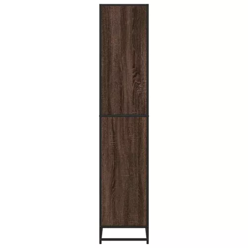  barna tölgy színű szerelt fa könyvespolc 80,5 x 35 x 170,5 cm