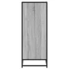  szürke sonoma szerelt fa és fém cipőszekrény 75 x 38 x 97,5 cm