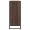  barna tölgy színű szerelt fa és fém cipőszekrény 75x38x97,5 cm