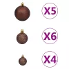  60 részes karácsonyi gömbszett csúccsal és 150 LED-del