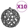  120 részes fehér-szürke karácsonyi gömbszett csúccsal + 300 LED