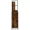  4 részes füstös tölgy színű szerelt fa fürdőszobai bútorszett