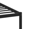  barna tölgy színű fém ágykeret matrac nélkül 200 x 200 cm