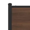  barna tölgy színű fém ágykeret matrac nélkül 200 x 200 cm