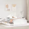  fehér tömör fenyőfa ágy matrac nélkül 150 x 200 cm